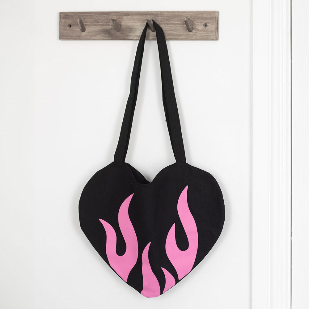 Burning Heart Tote Bag