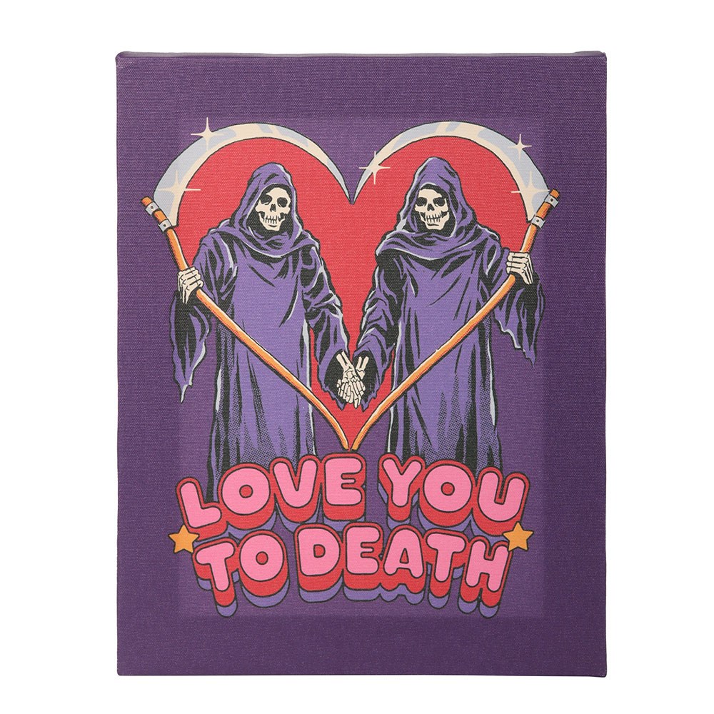 Love You To Death Canvas