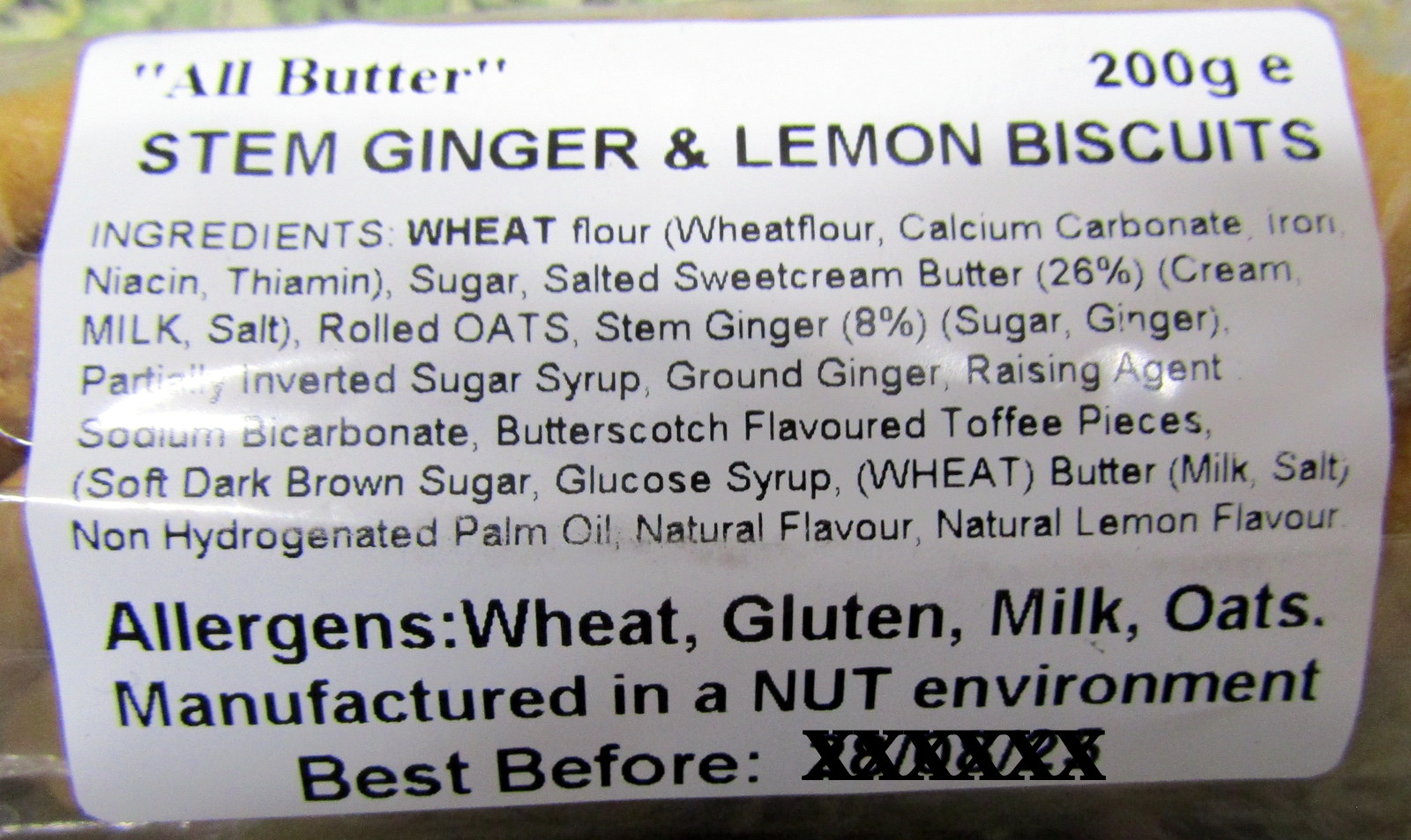 Stem Ginger n Lemon Biscuits