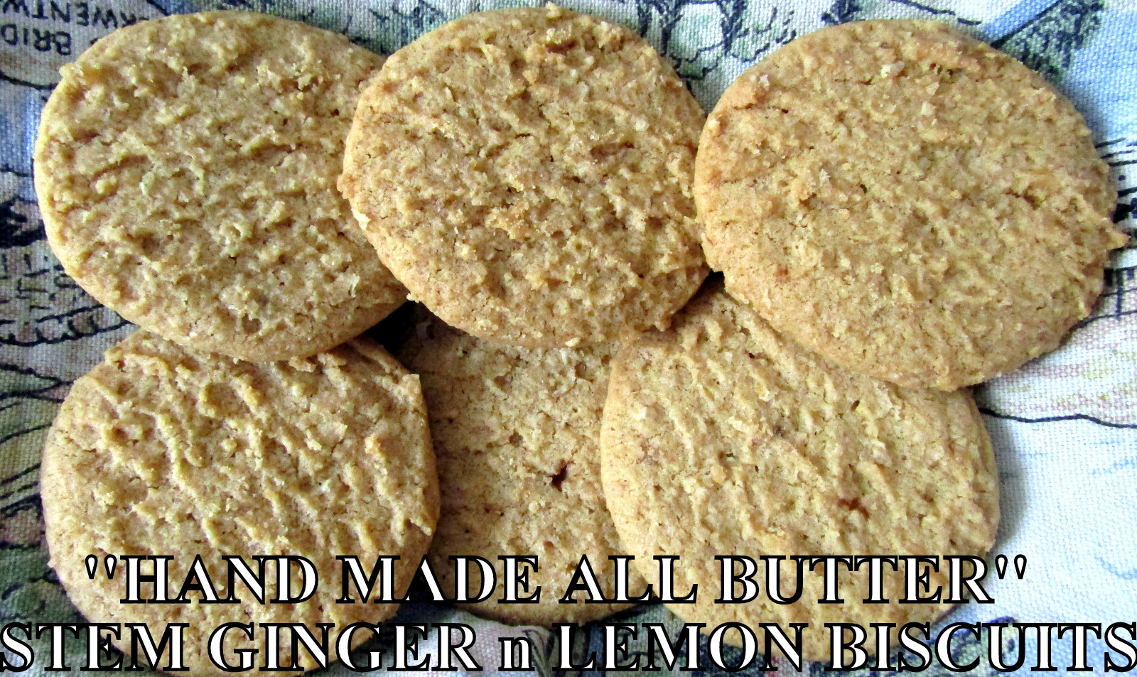 Stem Ginger n Lemon Biscuits
