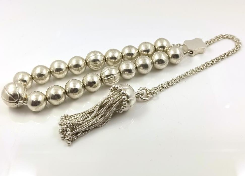 Worry Beads Handmade in Sterling Silver 925