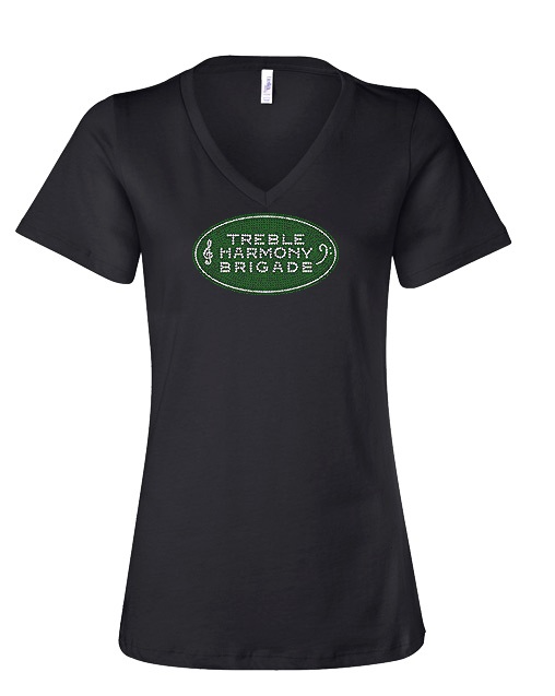 Tee Shirt with Rhinestone Logo