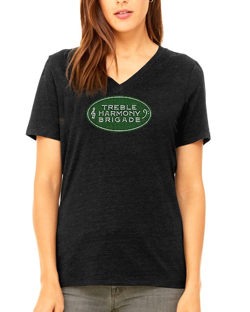 Tee Shirt with Rhinestone Logo