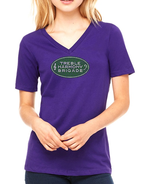 Tee Shirt with Rhinestone Logo