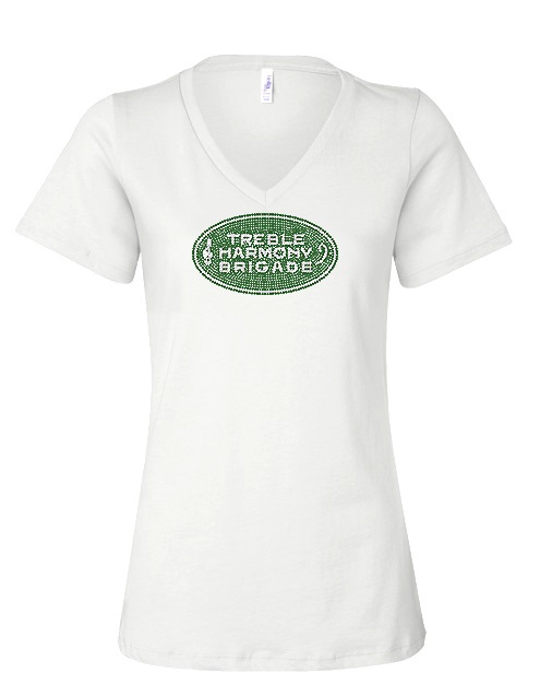 Tee Shirt with Rhinestone Logo