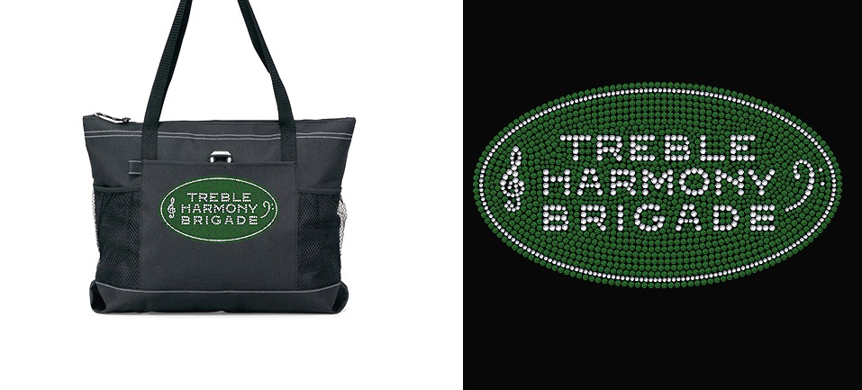 Deluxe Tote with Rhinestone Logo