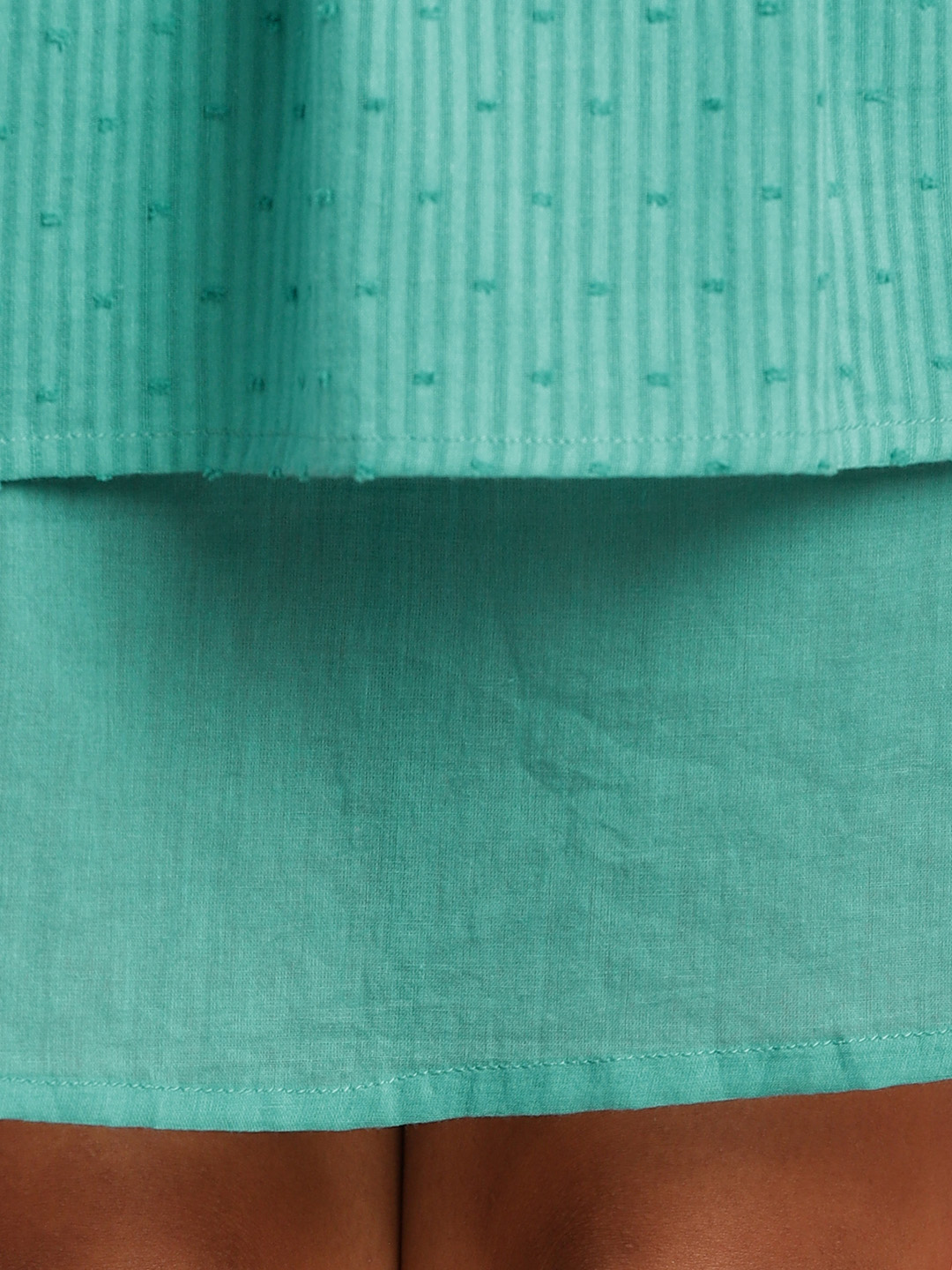 Turquoise Blue A-Line Kurta : L