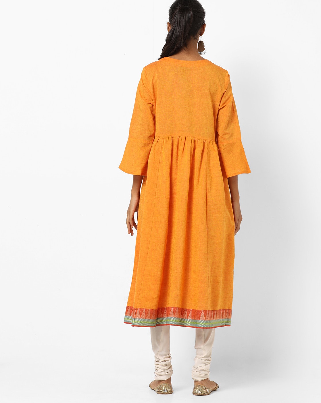 A-line Kurta with Bell Sleeves M
