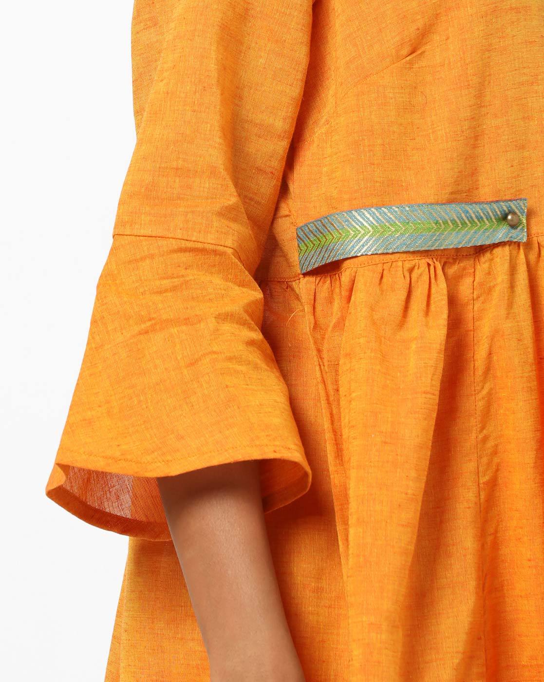 A-line Kurta with Bell Sleeves M