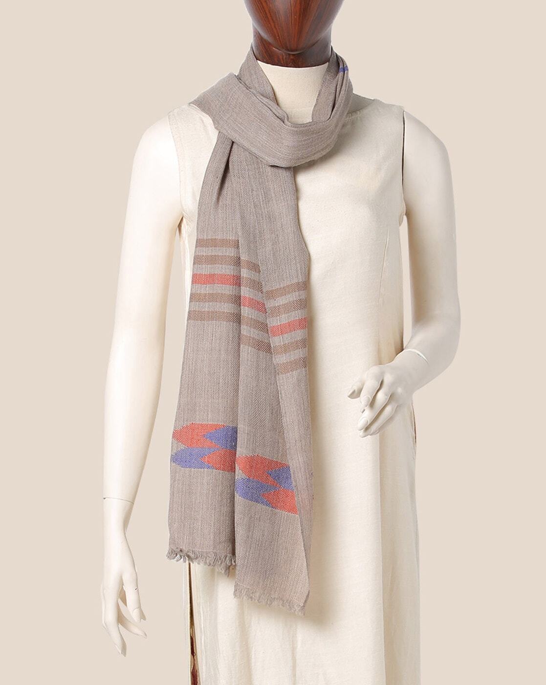 Handloom Pure Wool Kullu Stole