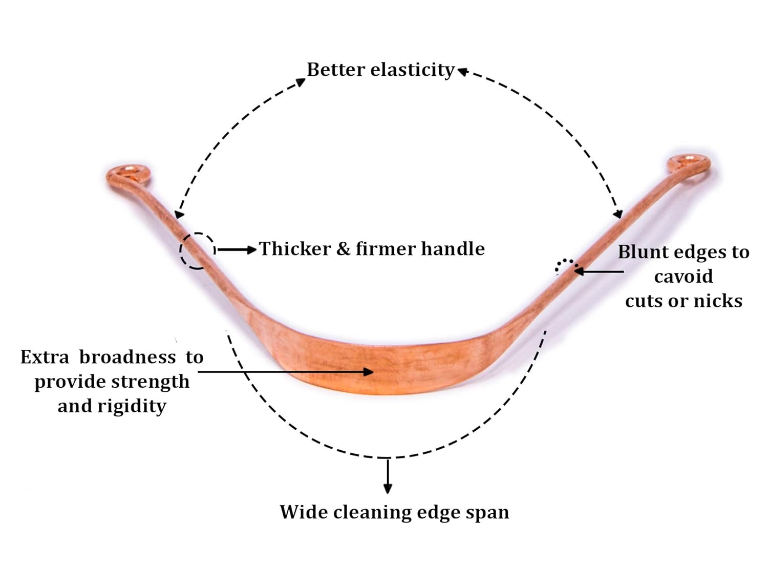 Copper Ayurvedic Tongue cleaner 1pc