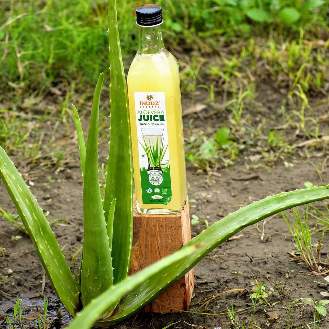 Organic Aloe Vera juice 500ml (Glass)