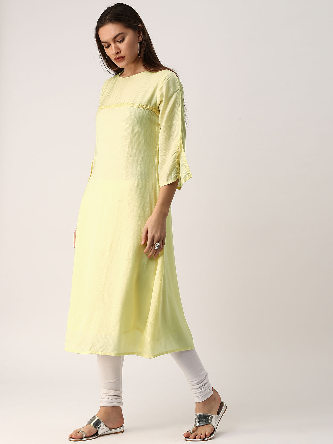 Handloom Bamboo Woven  Kurta S