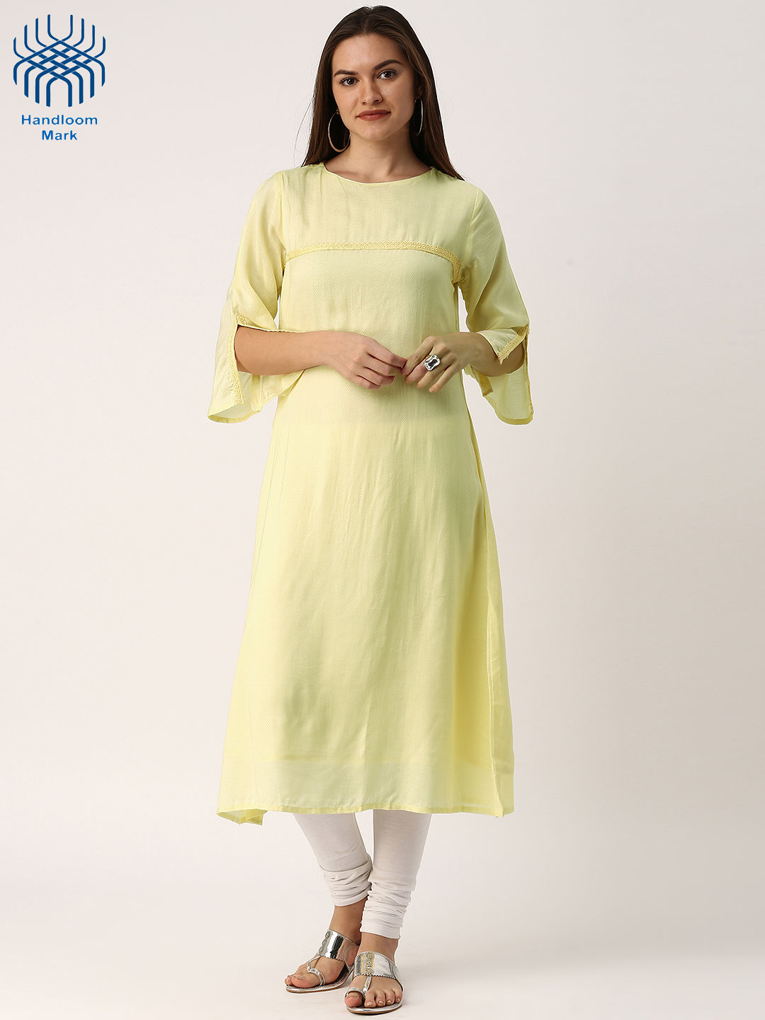 Handloom Bamboo Woven  Kurta S