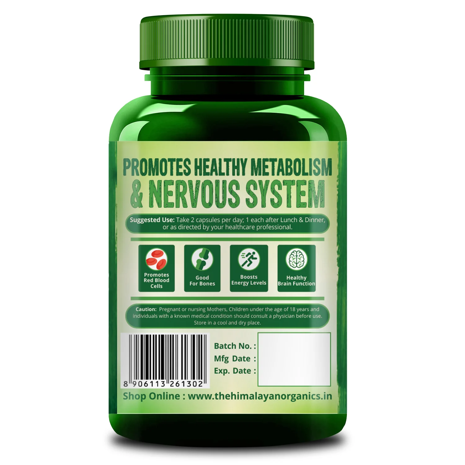 Himalayan Organics Plant Based Vitamin B12