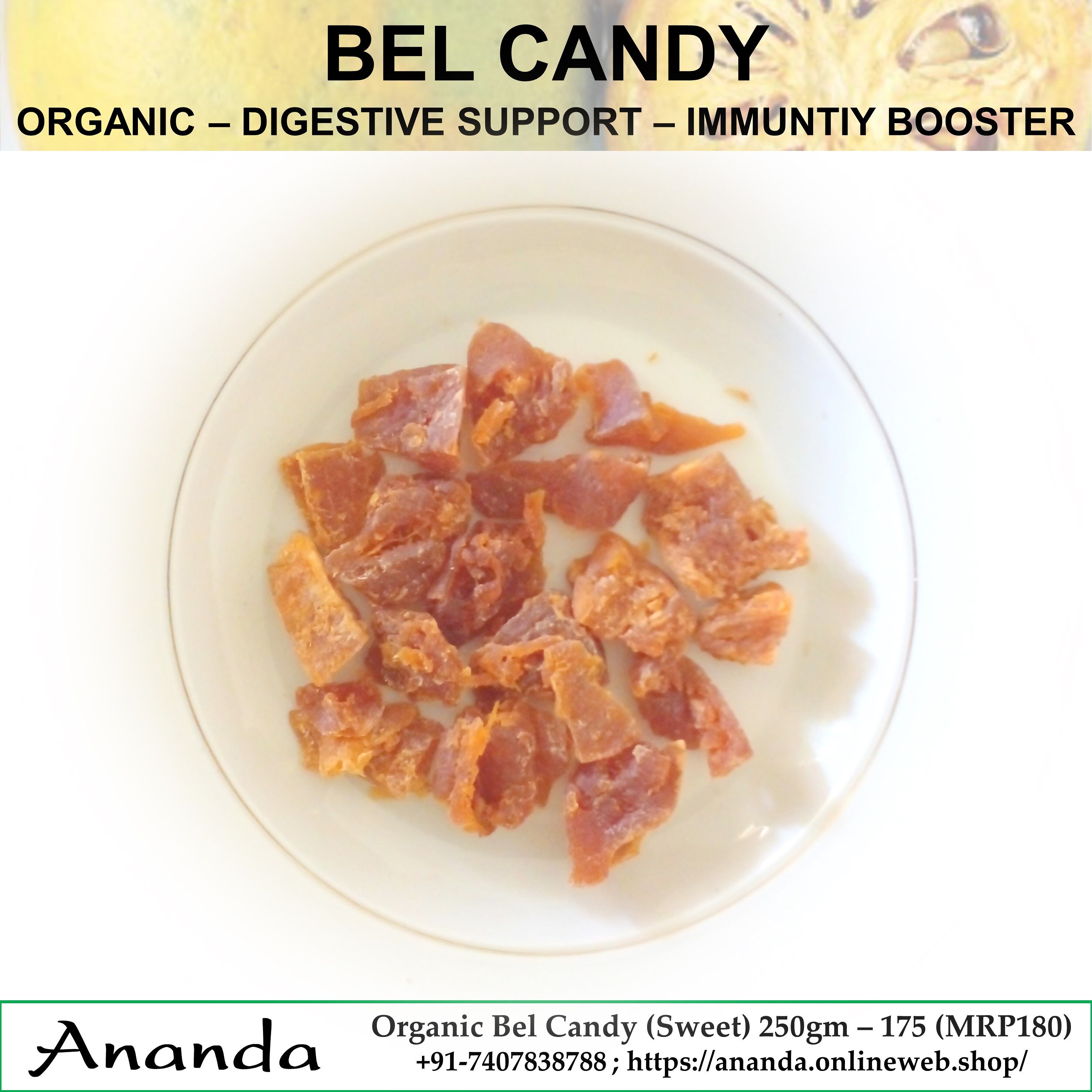 Organic Bel Candy 250gm
