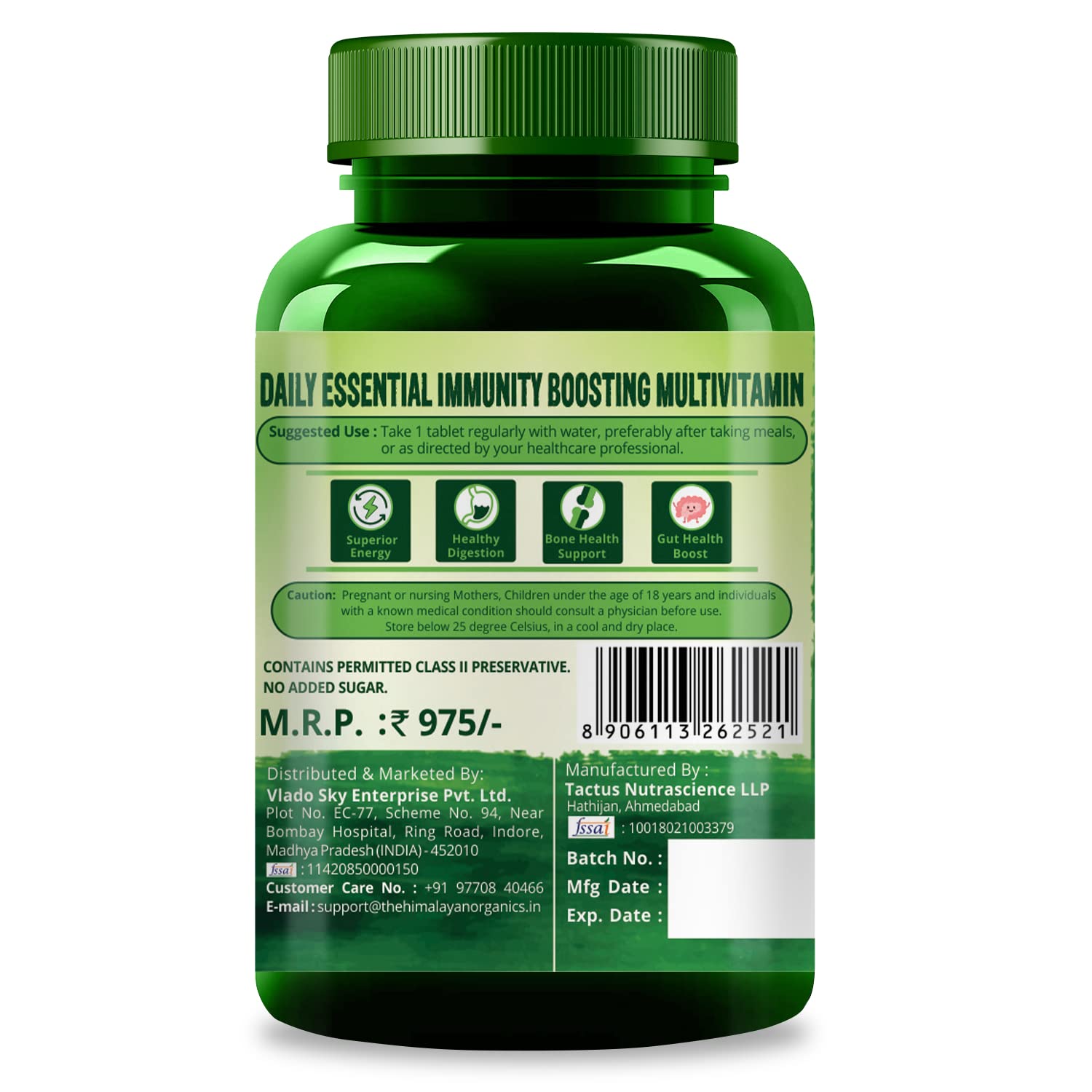 Immunity Multivitamin with Probiotics with Vitamin C, D, K2, Zinc, Ginseng, Giloy, Biotin For Men & Women