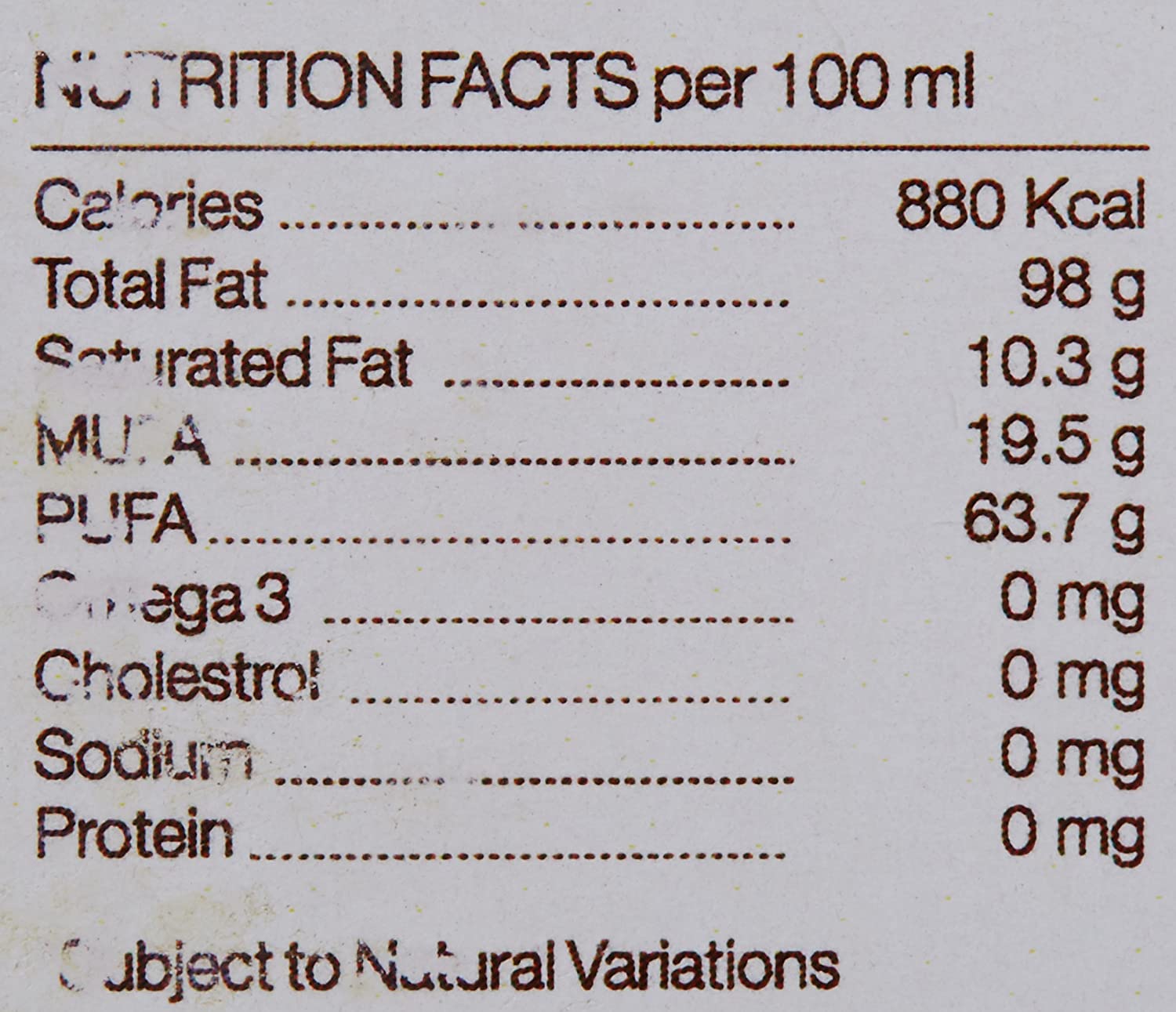 Organic Sunflower oil 1litre