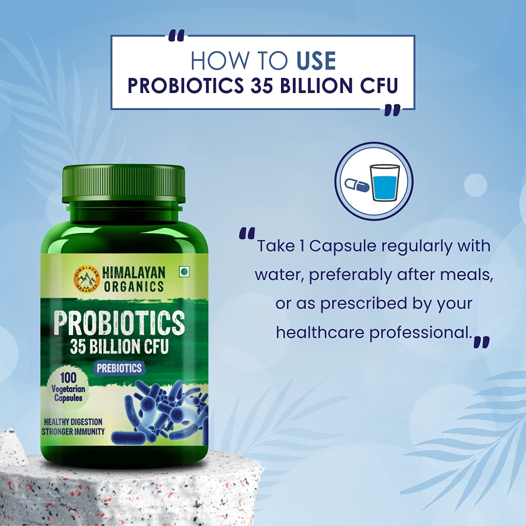 Probiotics Supplement 35 Billion CFU for women & men, 16 Strains with Prebiotics | 100 Veg Capsules