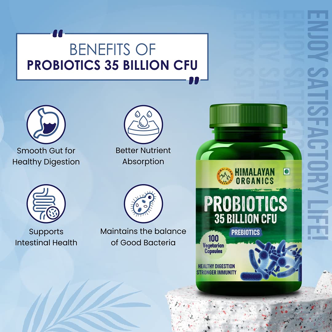 Probiotics Supplement 35 Billion CFU for women & men, 16 Strains with Prebiotics | 100 Veg Capsules