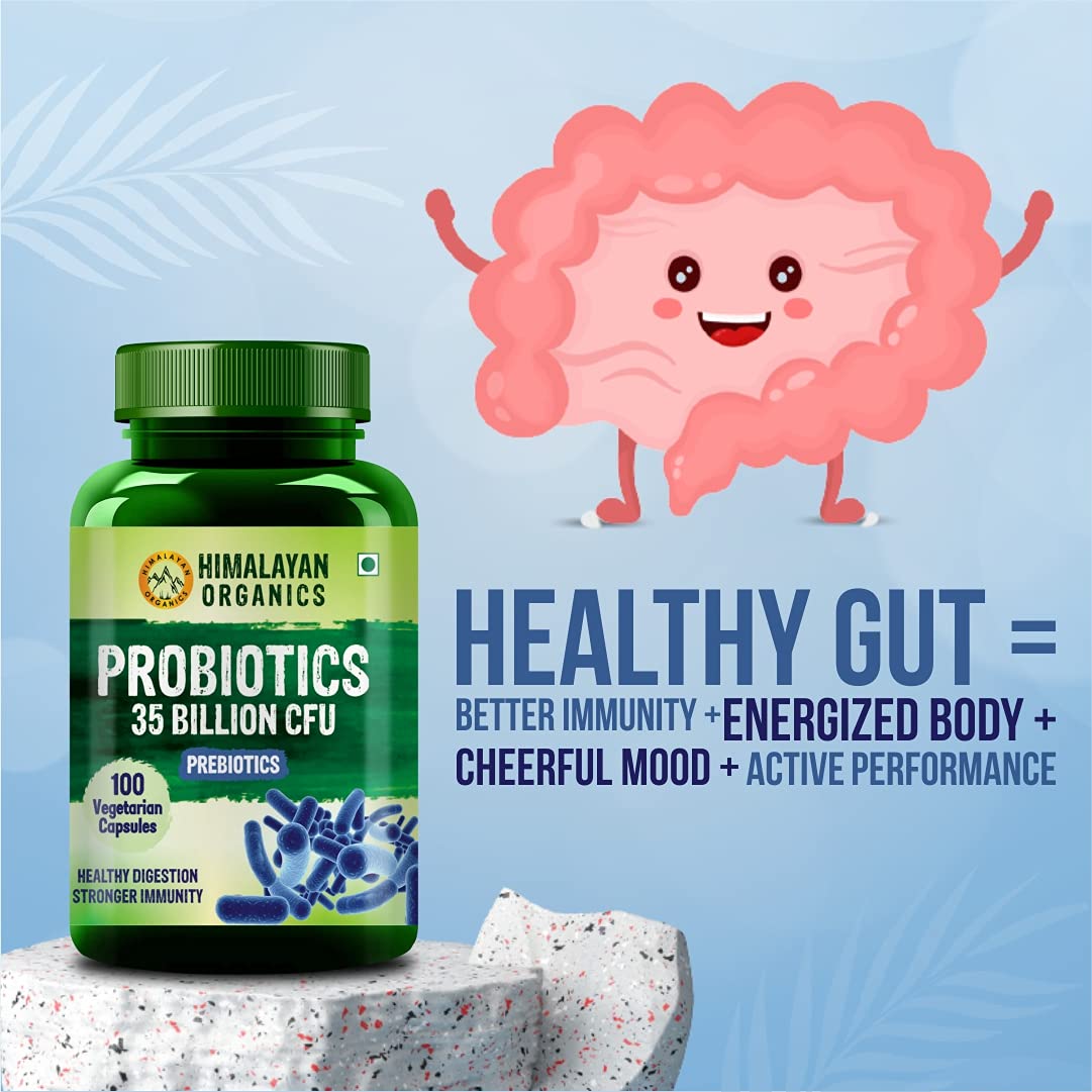 Probiotics Supplement 35 Billion CFU for women & men, 16 Strains with Prebiotics | 100 Veg Capsules