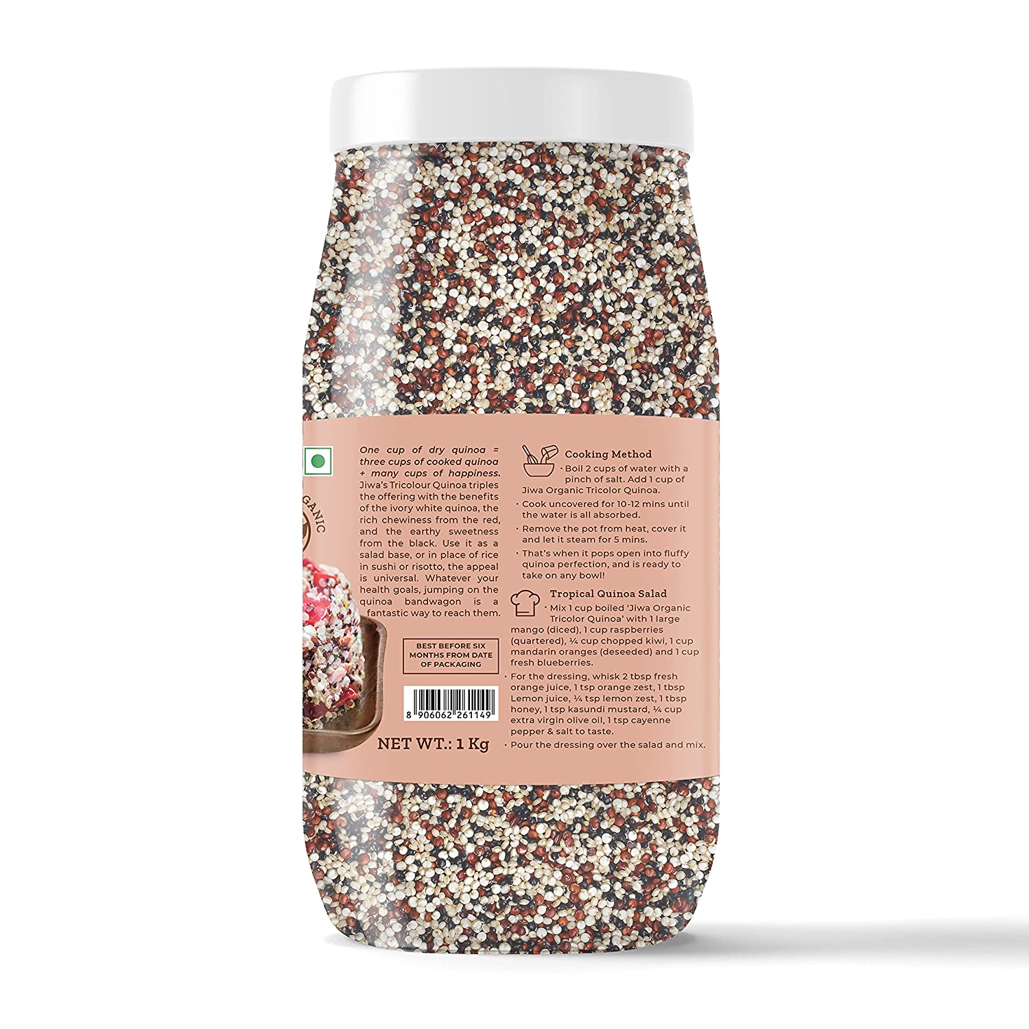 Organic Tricolor Quinoa 1 Kg