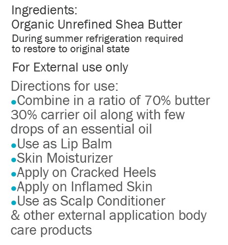 Organic Unrefined Shea Butter 25gm