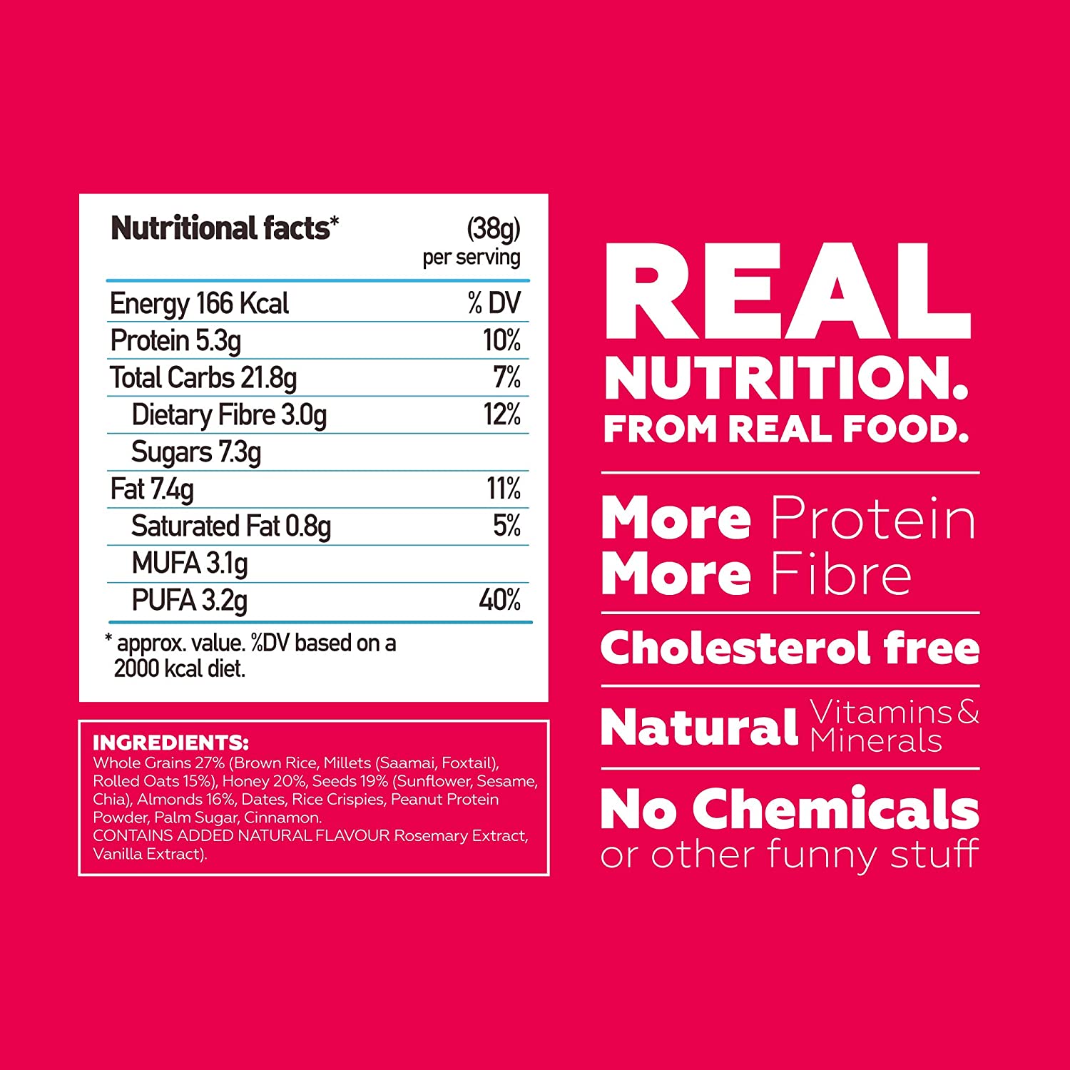 Vanilla Almond Multigrain-Energy Bars 38gm