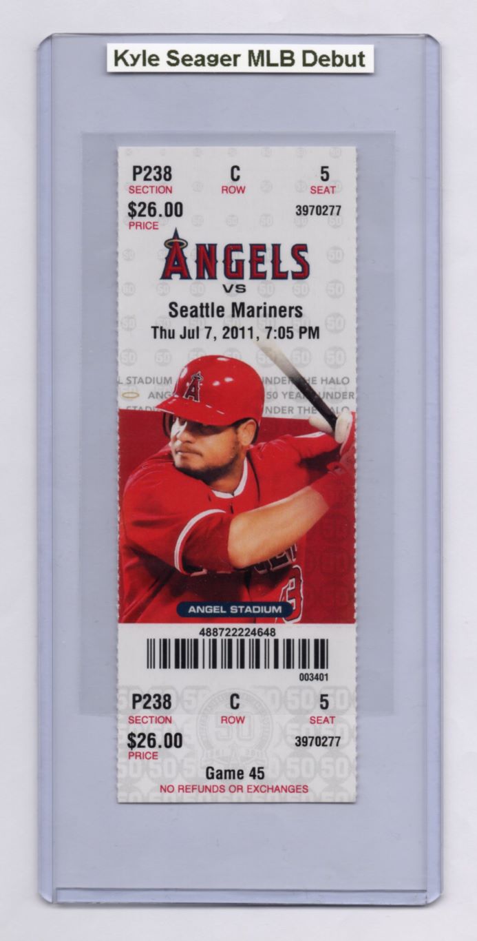 Kyle Seager MLB Debut 20110707 Los Angeles Angels vs Seattle Mariners