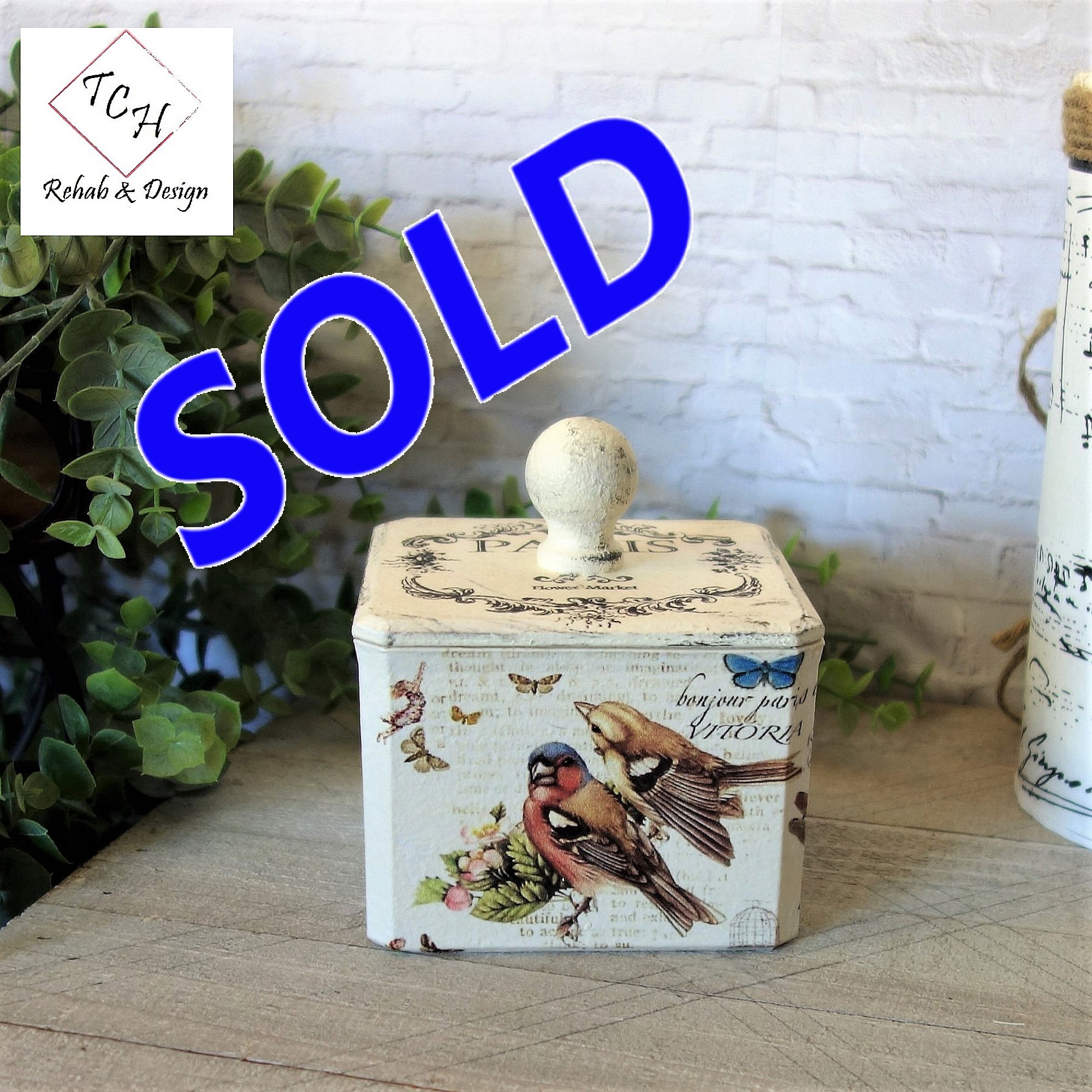 Vintage Bird Decorative Box