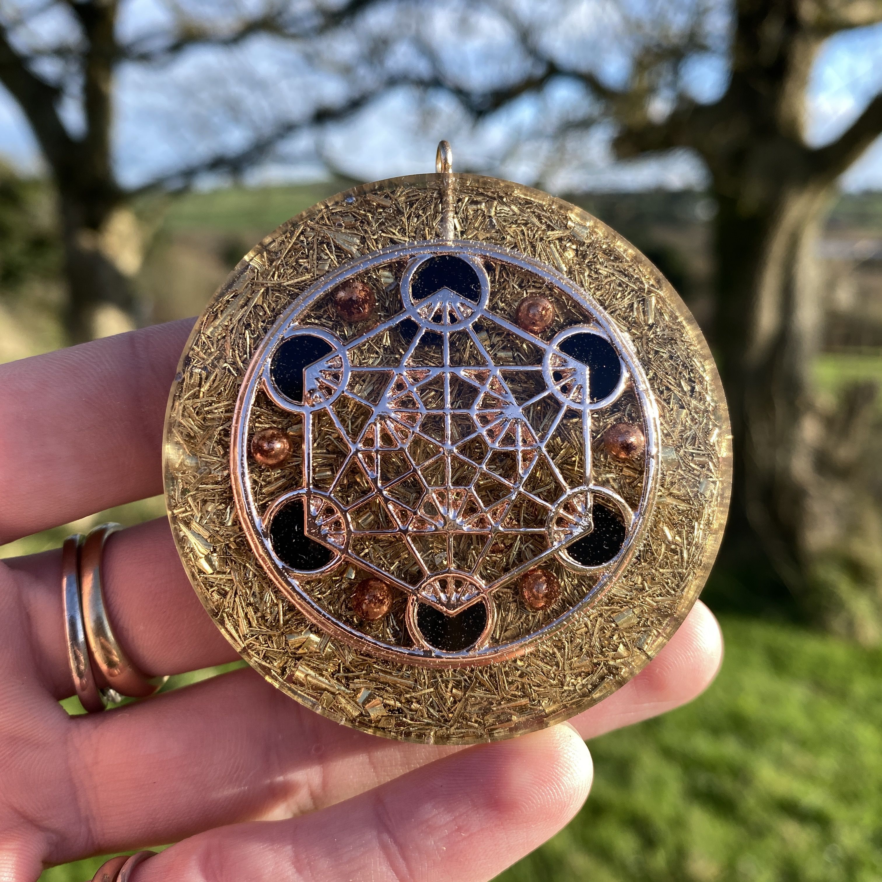 1 Tourmaline Metatron Orgonite