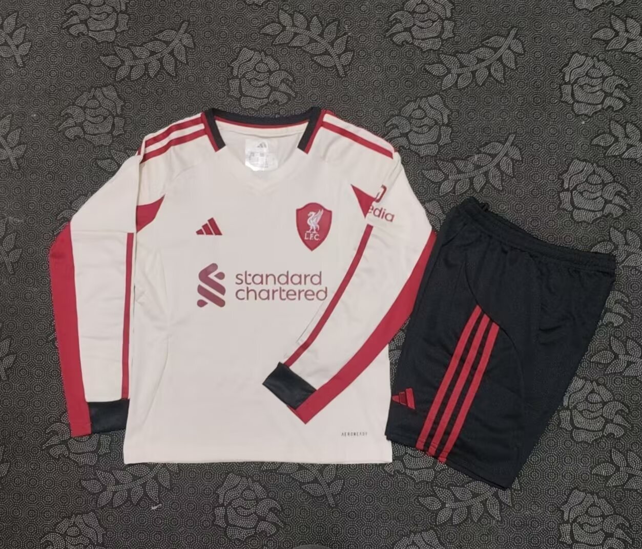 Liverpool away long sleeve kids