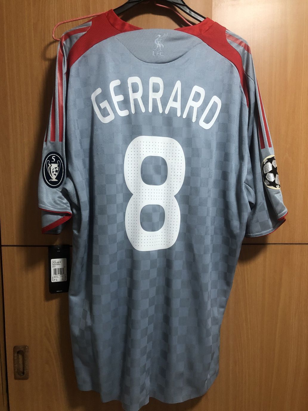 GERRARD アウェイユニホーム 2007/2008 Steven Gerrard Adidas Liverpool Formotion Player