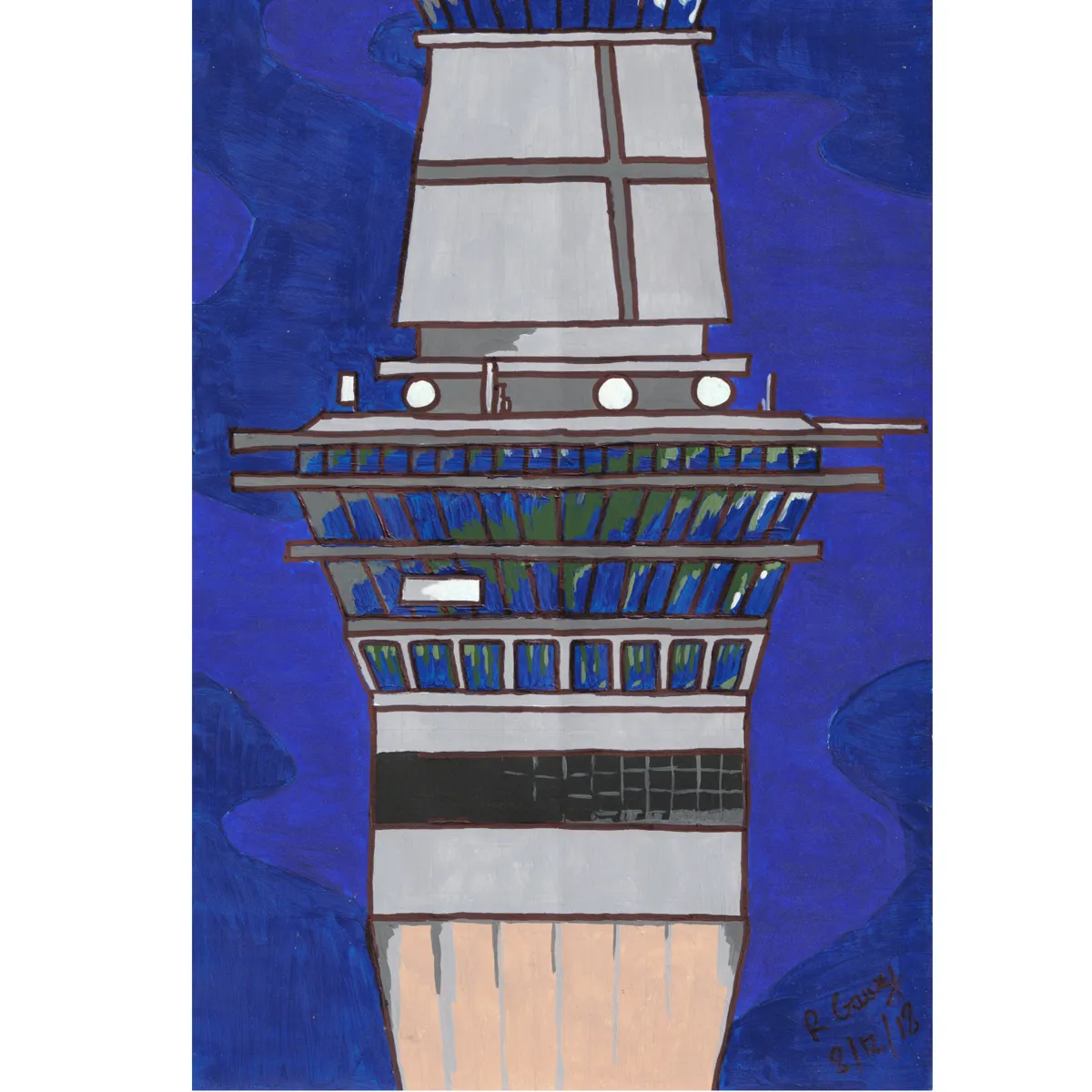 Auckland Skytower Greeting Card