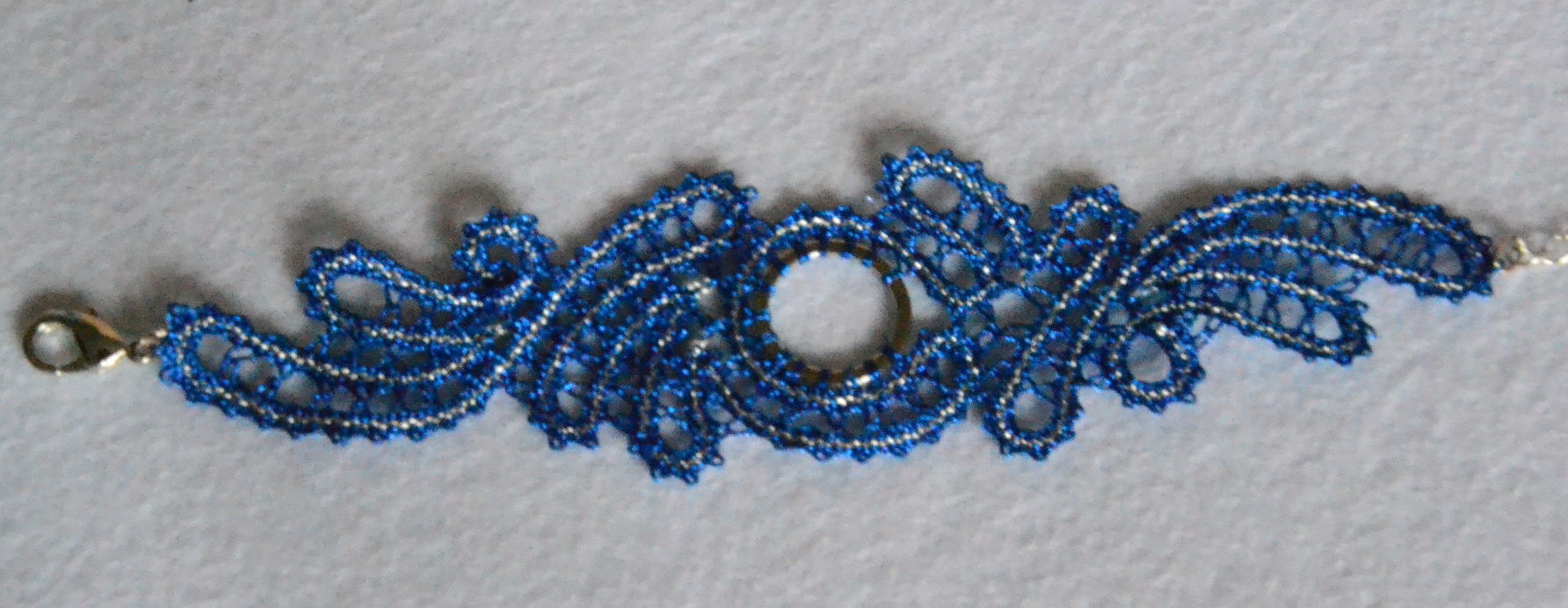 Zapestnica 1 - modra metalizirana