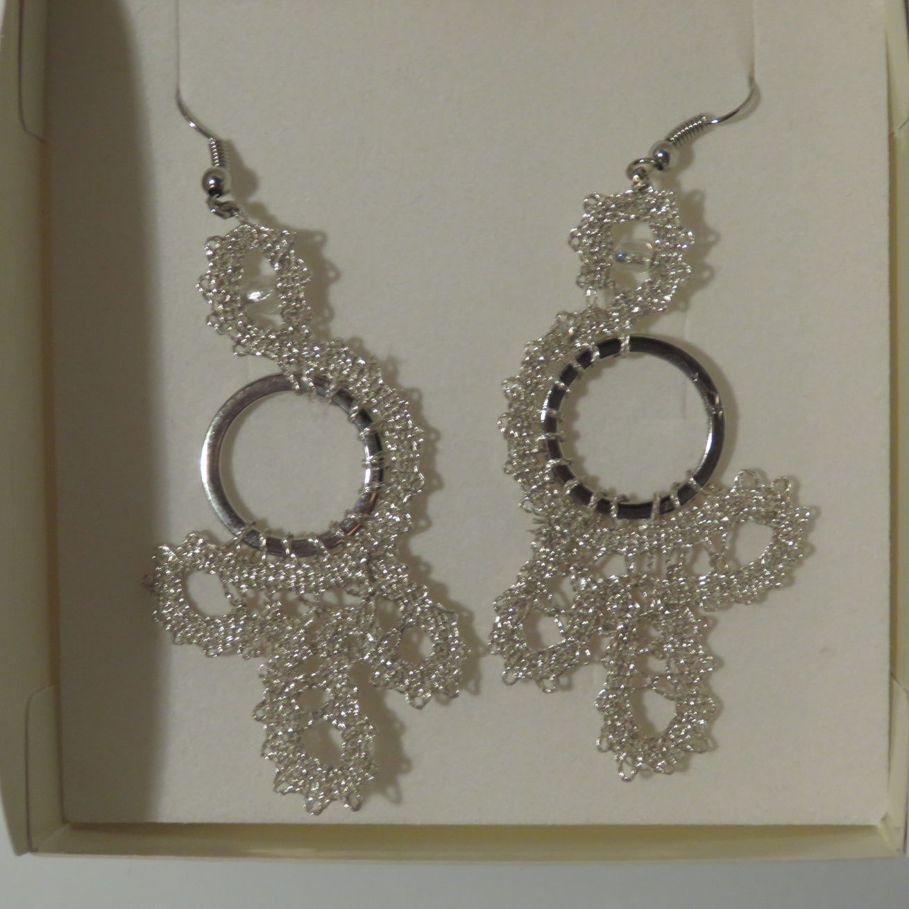 Uhani 15 - srebrni metalizirani