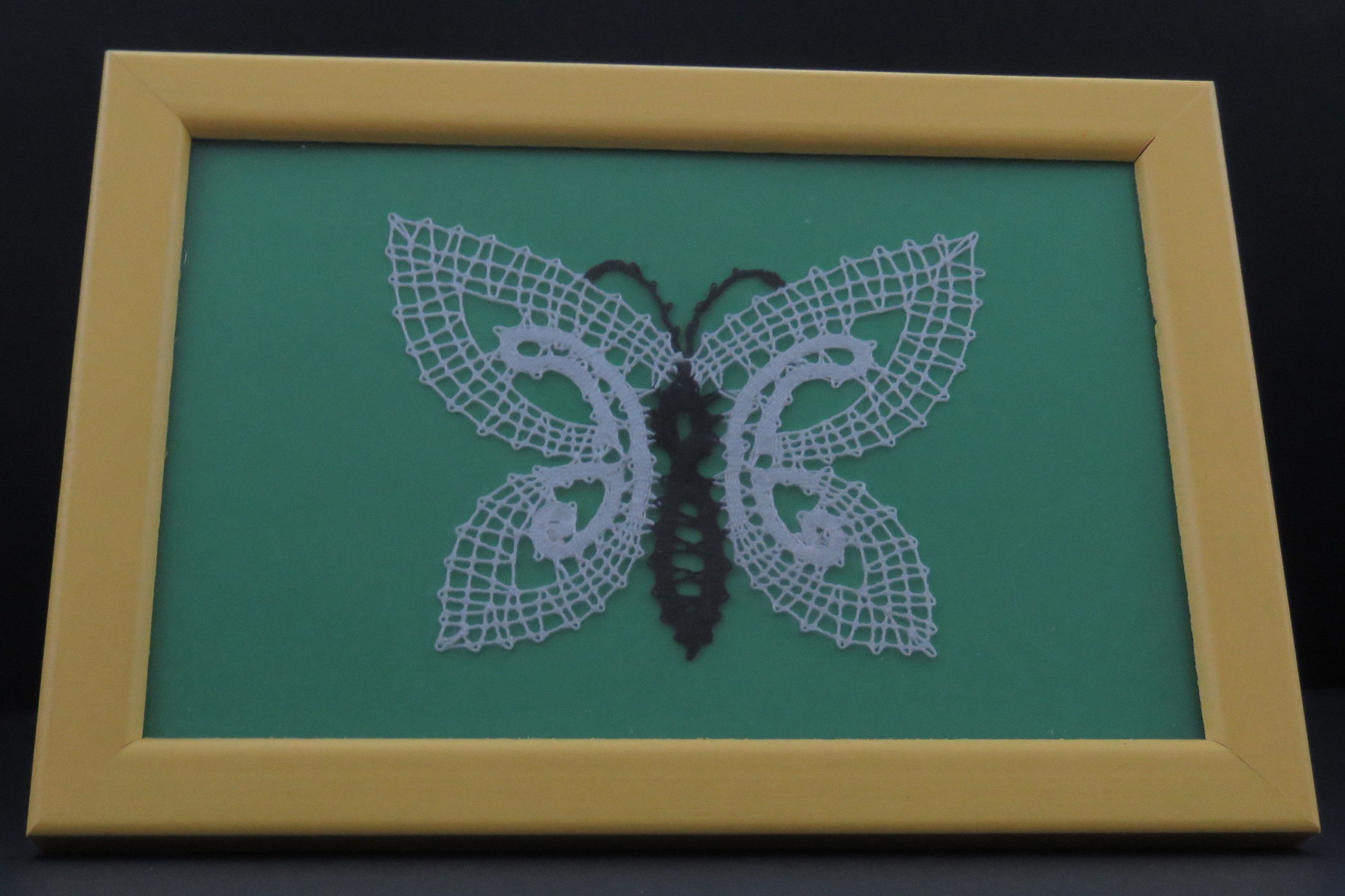 Metuljček črno-beli, 9 cm