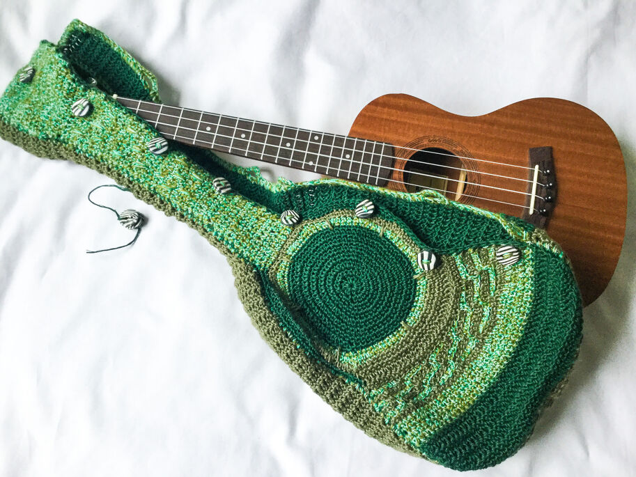 'Zebras in the green forest' Tenor Ukulele bag