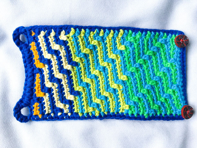Blue and green bracelet