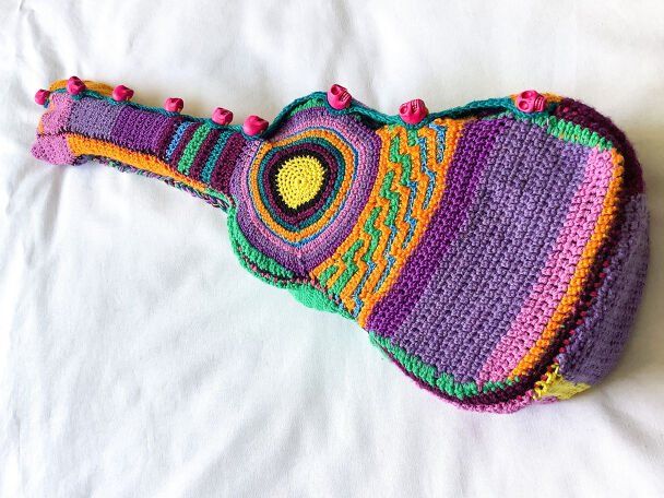 Colourful sunny skulls Concert Ukulele Bag