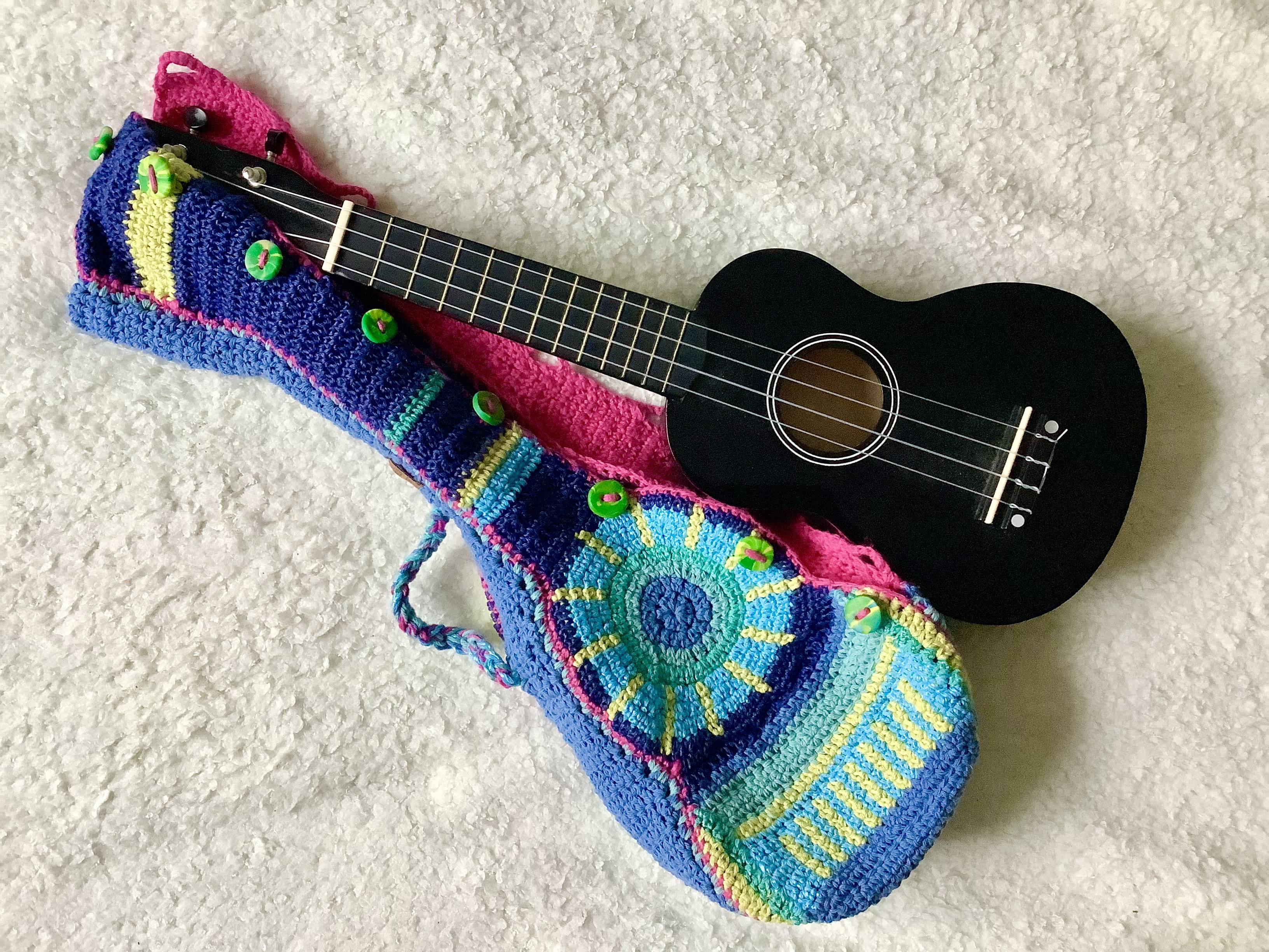 "Sweet blue sun" Soprano Uke bag