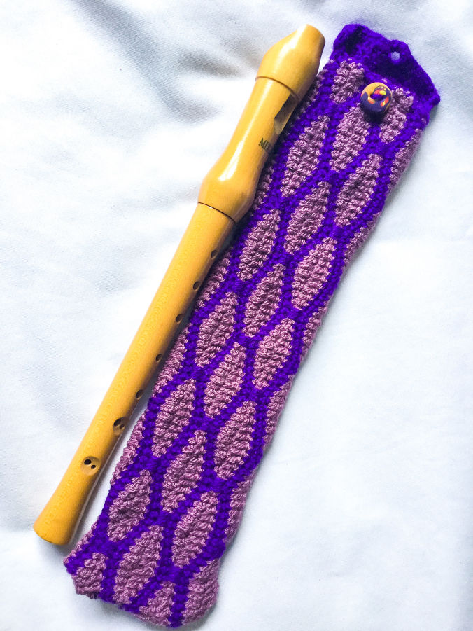 "Purple Honey" flute bag