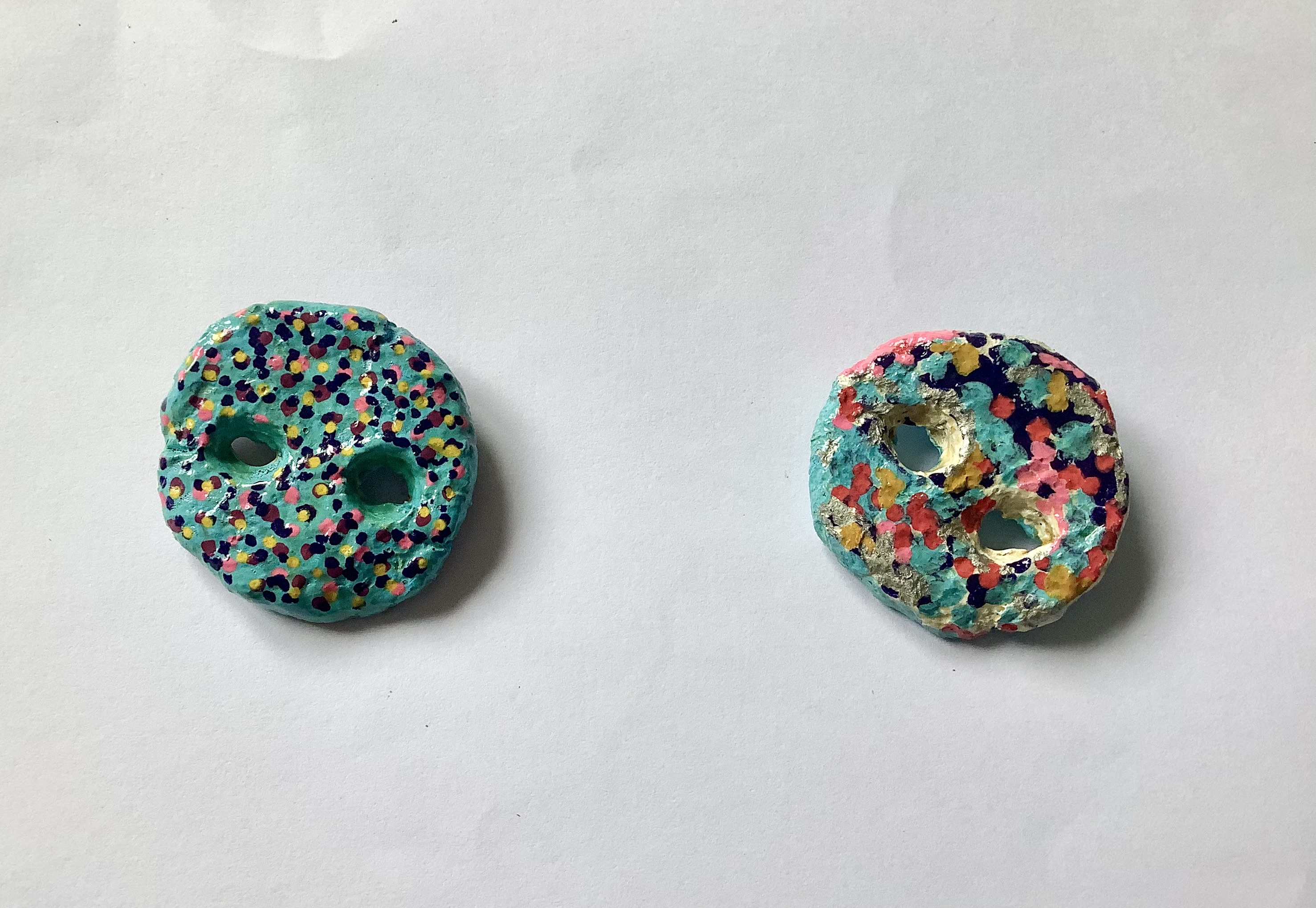Cute button brooches