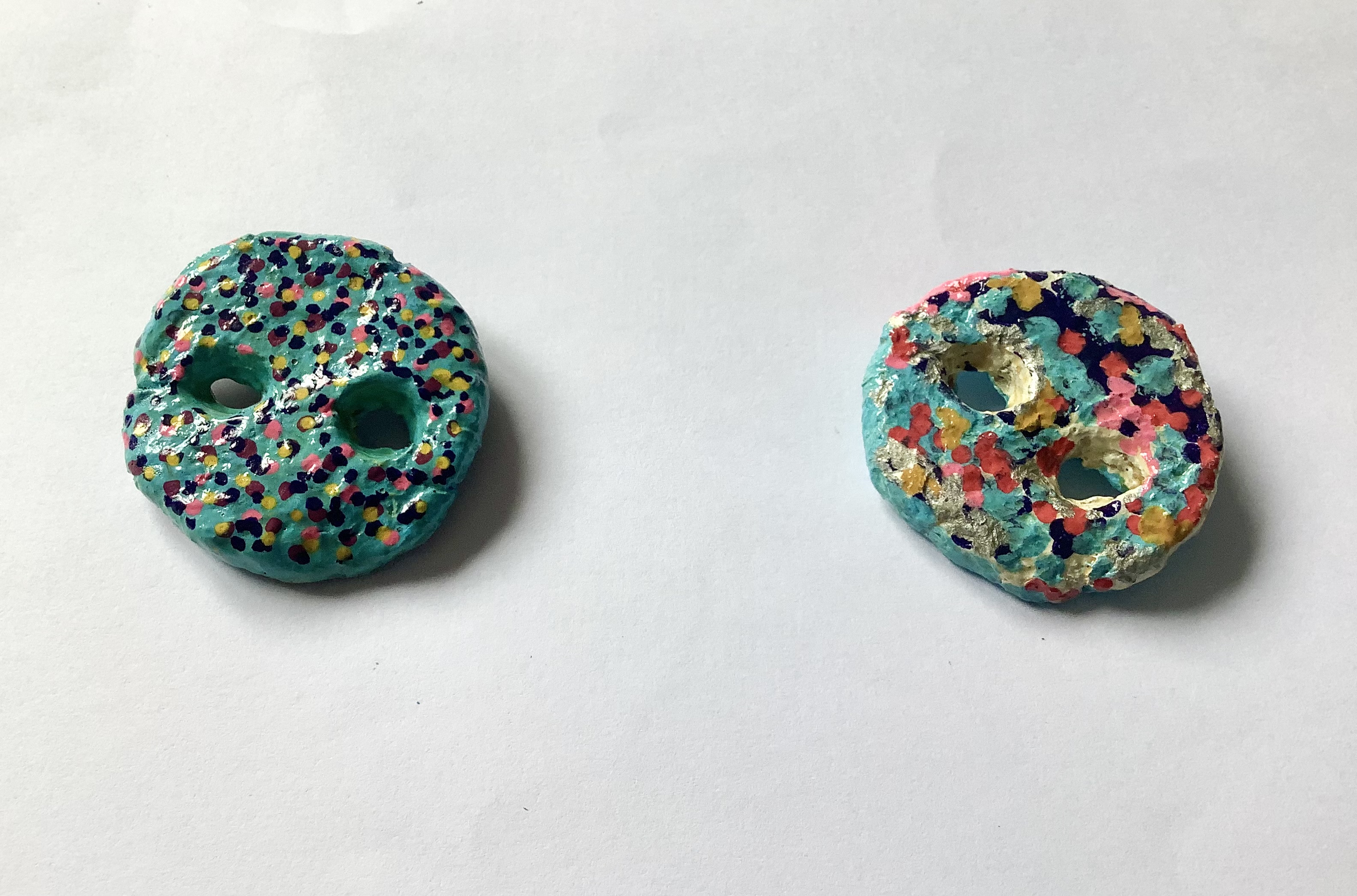 Cute button brooches