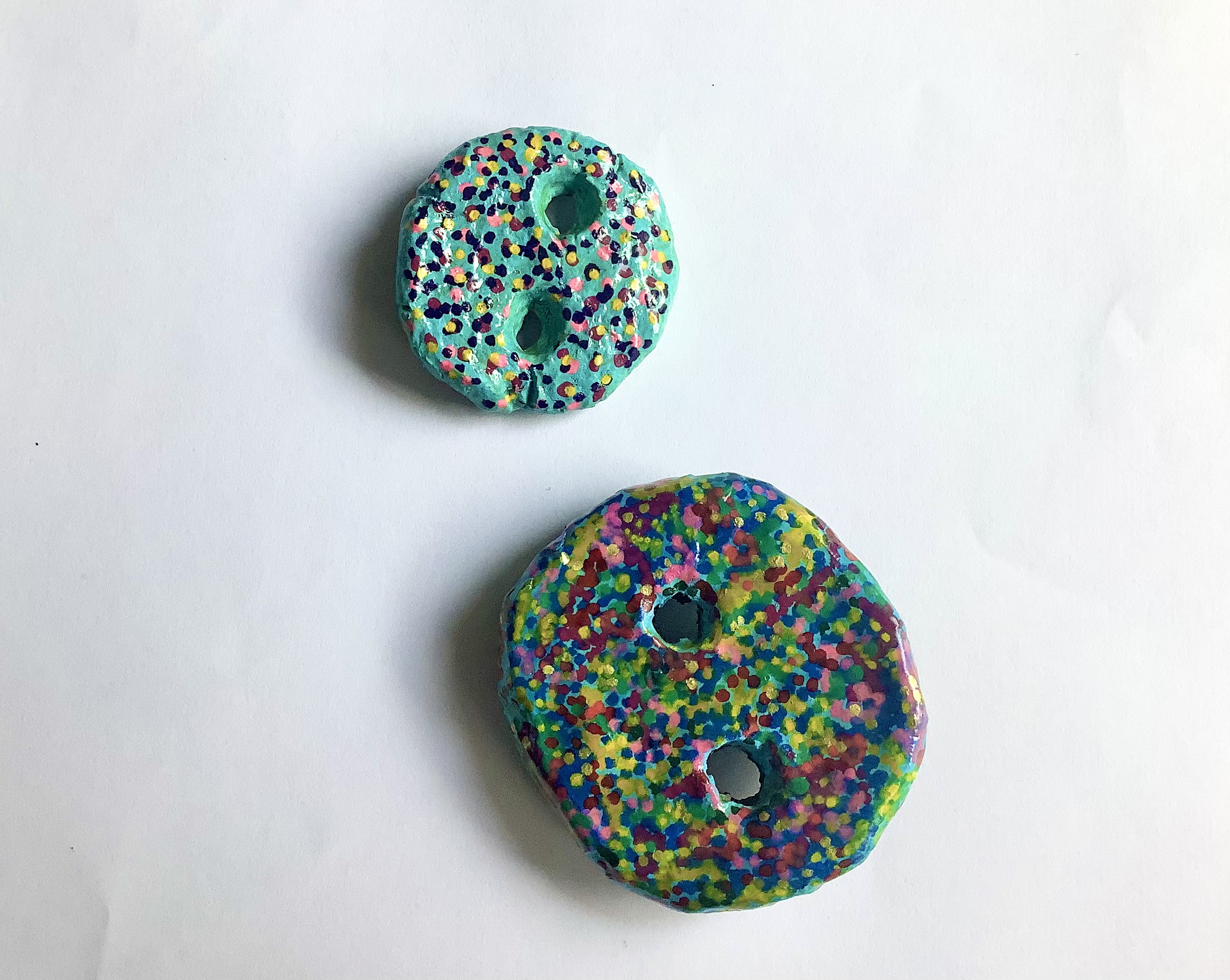 Cute button brooches