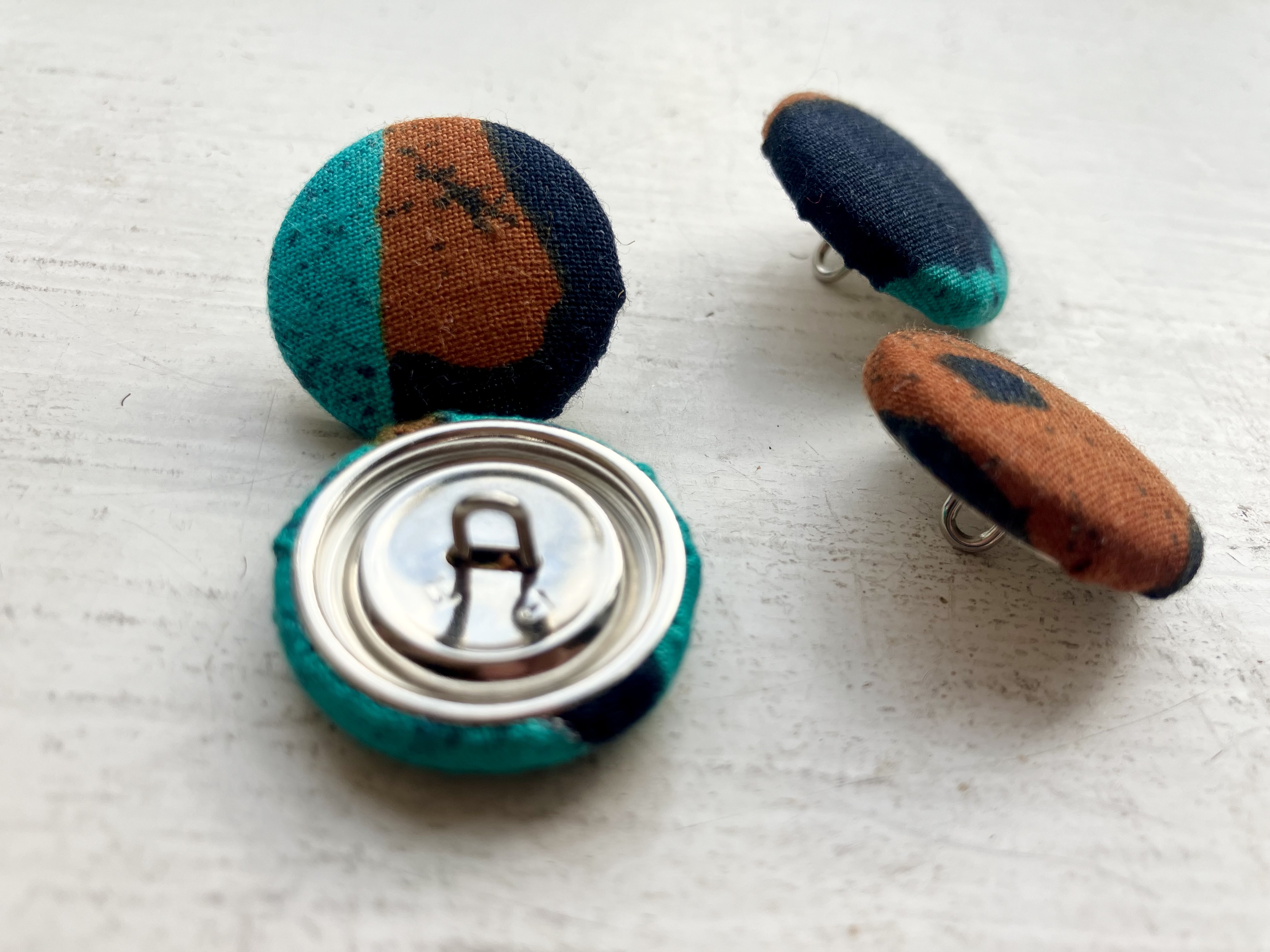 Colourful pattern buttons