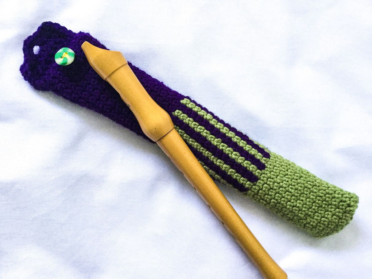 "Grapevine" flute bag, recorder gig bag, flute gig bag