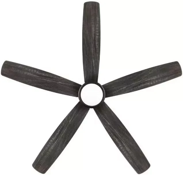 Home Decorators Driskol 60 in. LED Smart Black Indoor Ceiling Fan with Remote