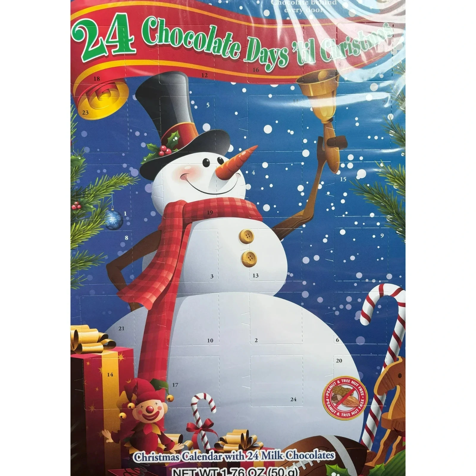 3 Pack Snowman/ Santa Milk Chocolate 24 Days Holiday Advent Calendar Set 7/2026