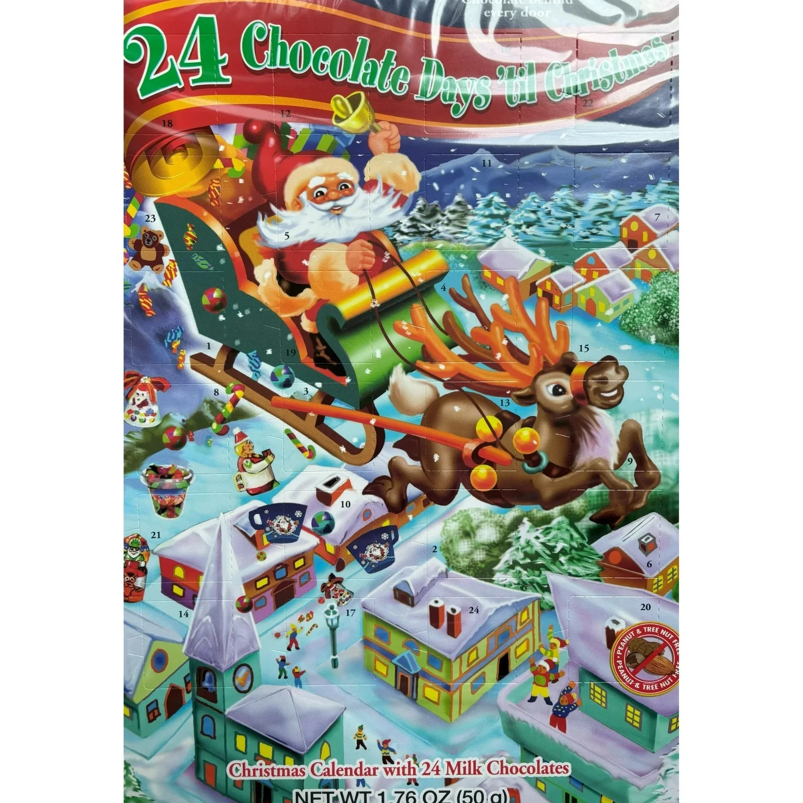 3 Pack Snowman/ Santa Milk Chocolate 24 Days Holiday Advent Calendar Set 7/2026